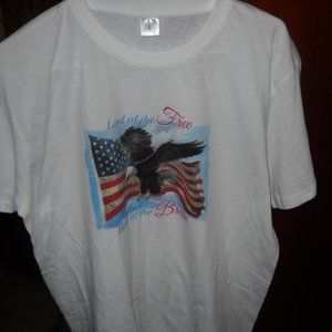 LAND OF THE FREE TSHIRT    SIZE L